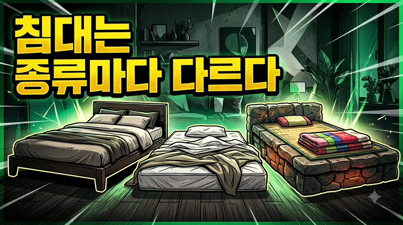 침대는 프레임·매트리스·세트가 다 다른 품목입니다