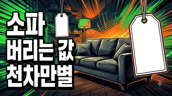 같은 소파인데 지역마다 얼마나 다를까 — 동일 규격으로 비교한 수수료