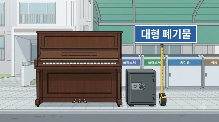 피아노 버리는 비용 — 지자체 수수료와 운반업체 비용은 다릅니다