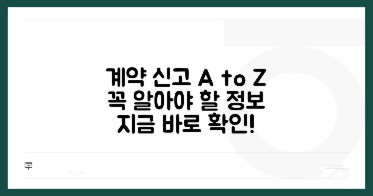 계약 신고 관련 필수 정보