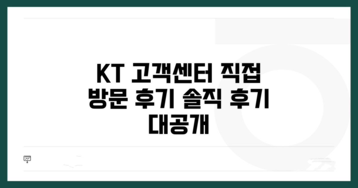 KT 고객상담센터 직접 방문