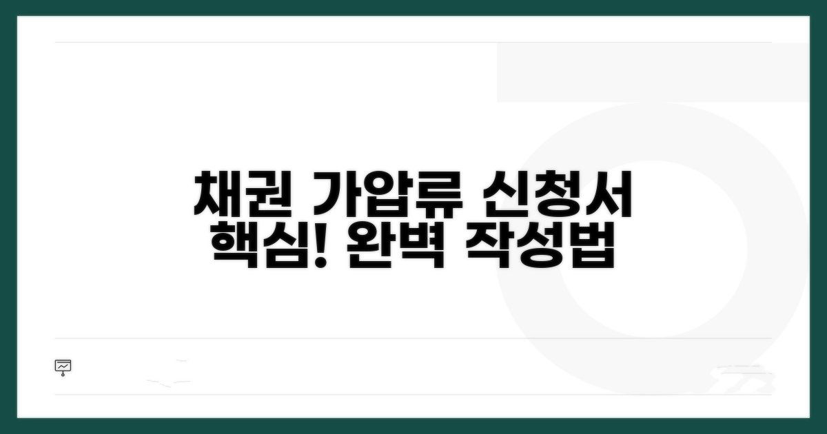 채권 가압류 신청서 작성 요령