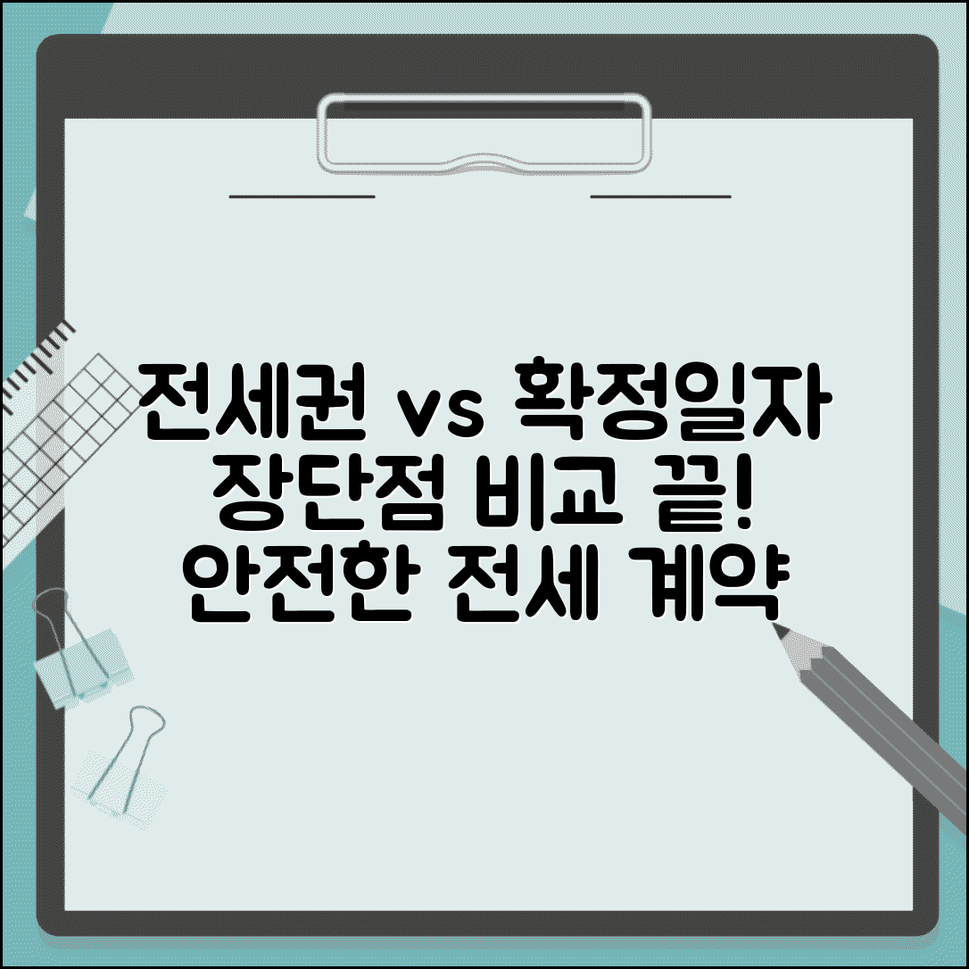 전세권설정 vs 확정일자 | 전세권설정과 확정일자 장단점
