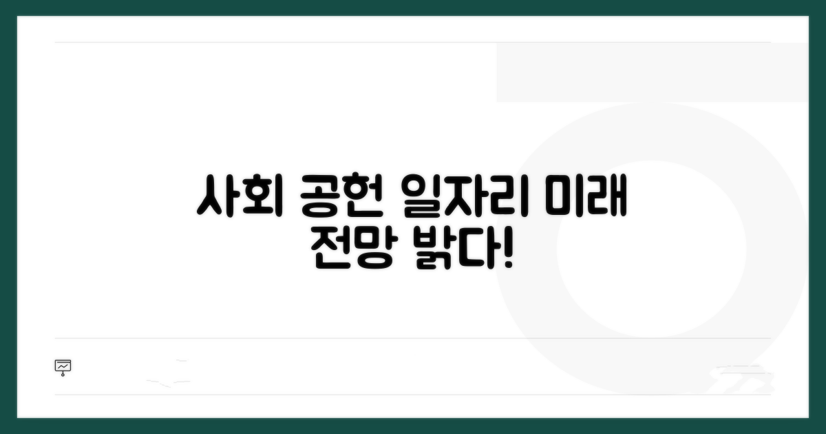 사회 공헌 일자리 전망