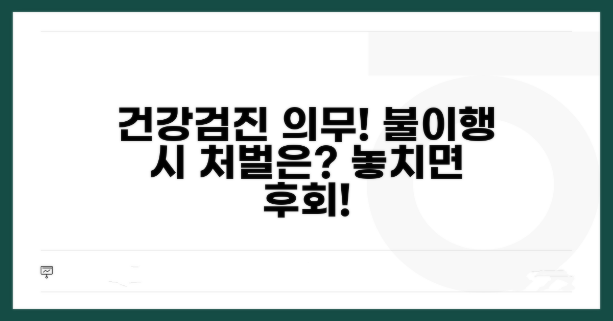 건강검진 의무와 거부 시 처벌 내용은?