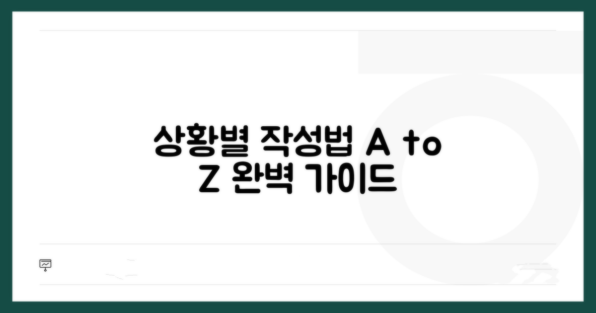상황별 올바른 작성법