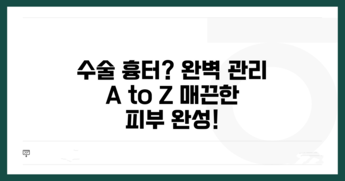 수술 후 흉터 관리 완벽 가이드