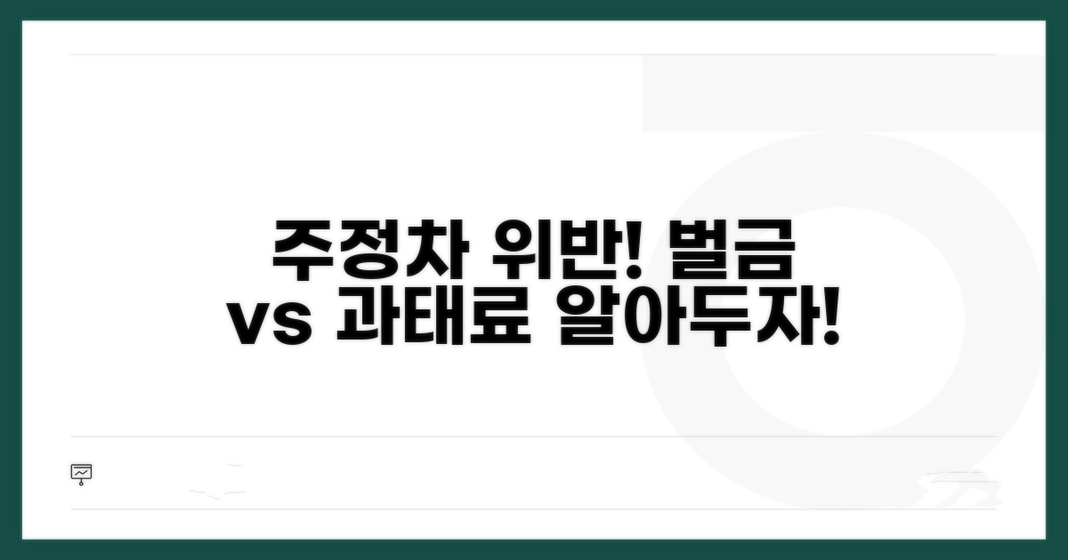 주정차 금지 위반 시 벌금과 과태료