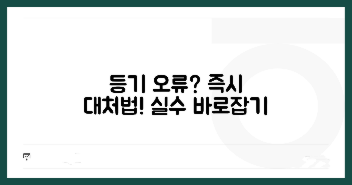 등기 서류 오류 시 대처법
