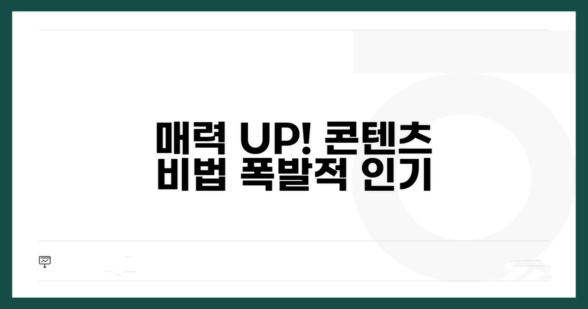 매력적인 콘텐츠 제작 비법