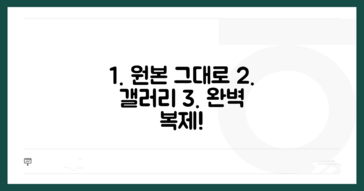 원본 그대로 갤러리 옮기기