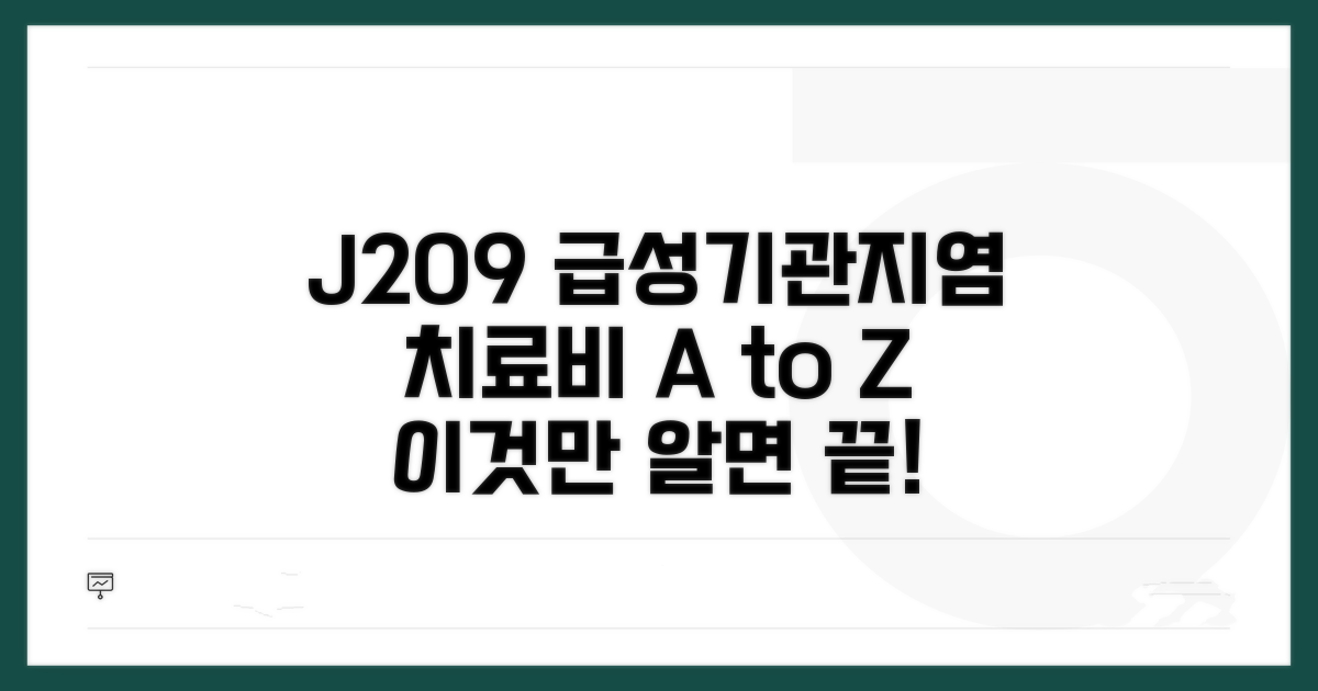 J209 급성기관지염 치료비 총정리