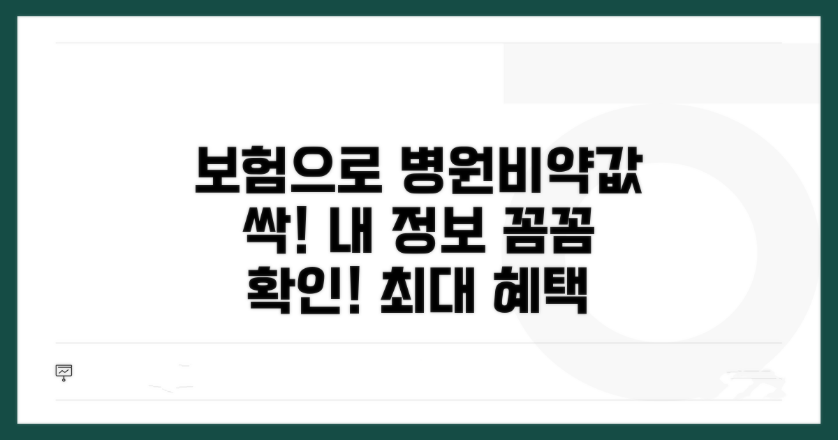 병원비, 약값 보험 적용 범위 상세 안내