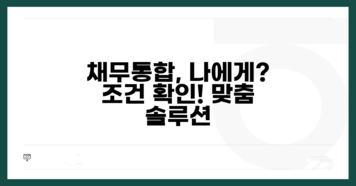 채무통합 조건, 나에게 맞을까?