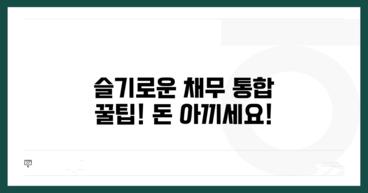 슬기로운 채무 통합 활용 꿀팁