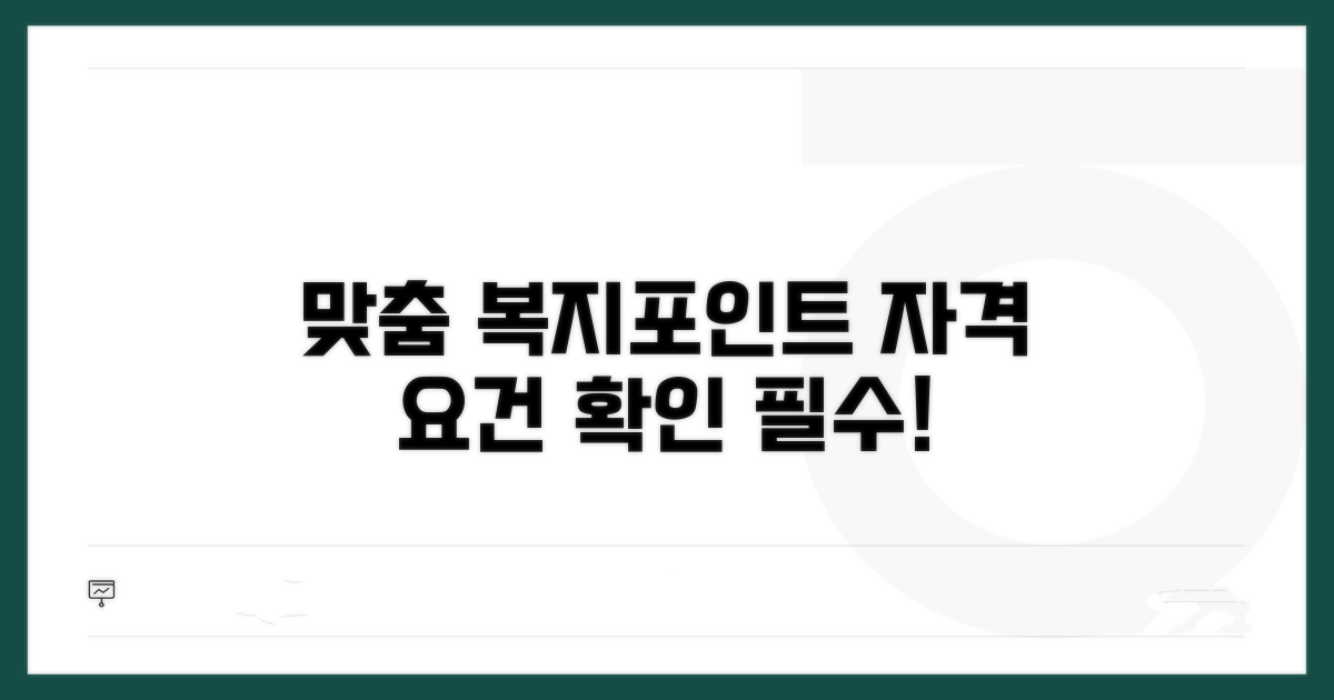 맞춤형 복지포인트 기본 자격