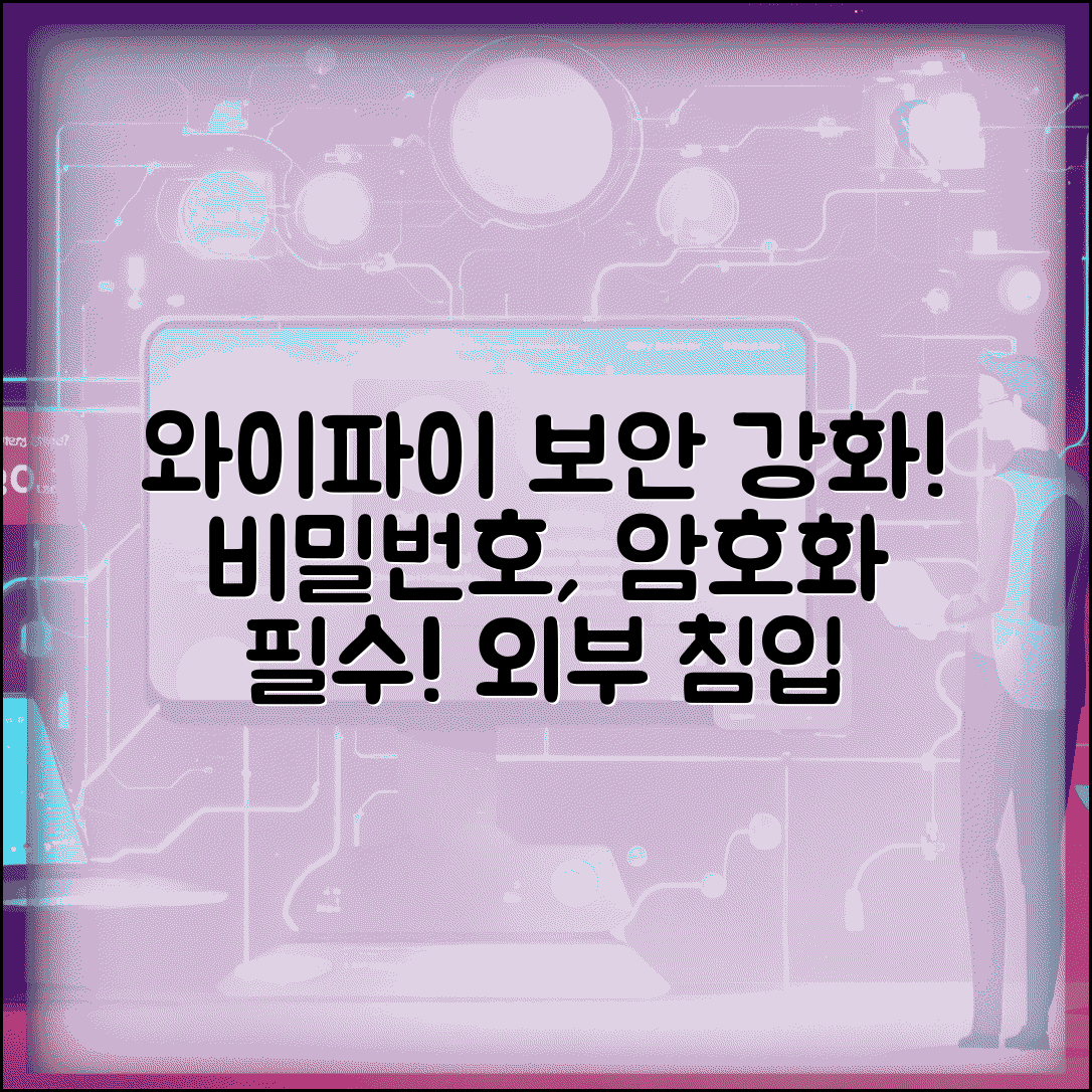 와이파이 공유기 비밀번호 보안 | 무선 네트워크 암호화 설정하고 외부 침입 방지