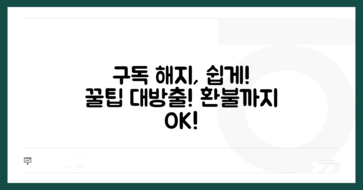 유료 구독 해지 절차 완벽 분석