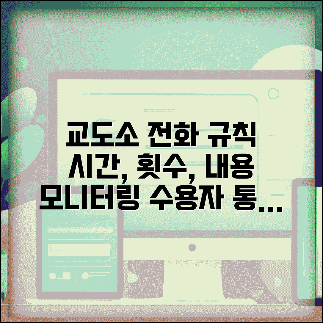 교도소 전화사용 규칙과 제한 | 수용자 전화 이용 시간 횟수 제한과 통화 내용 모니터링