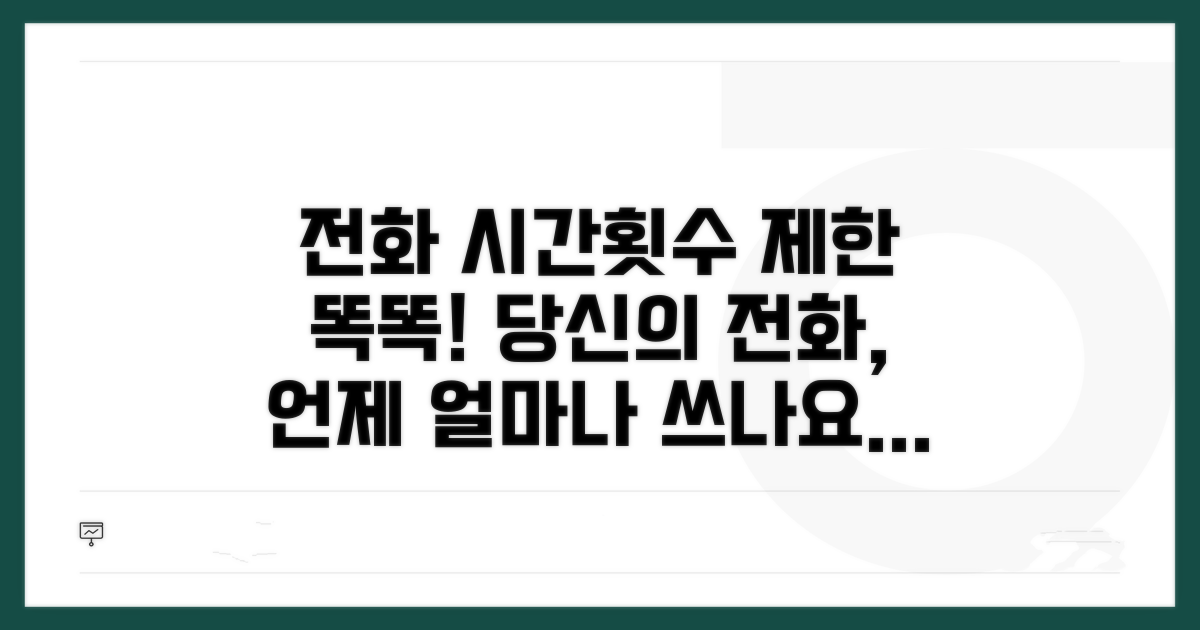 전화 이용 시간과 횟수 제한
