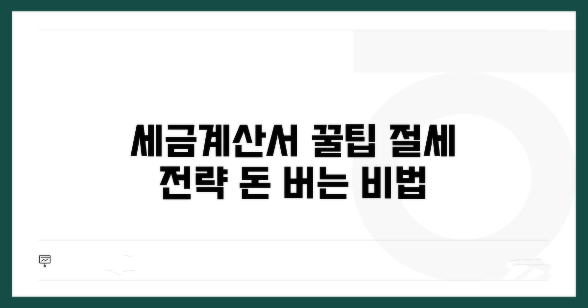 세금계산서 활용 꿀팁과 절세 전략