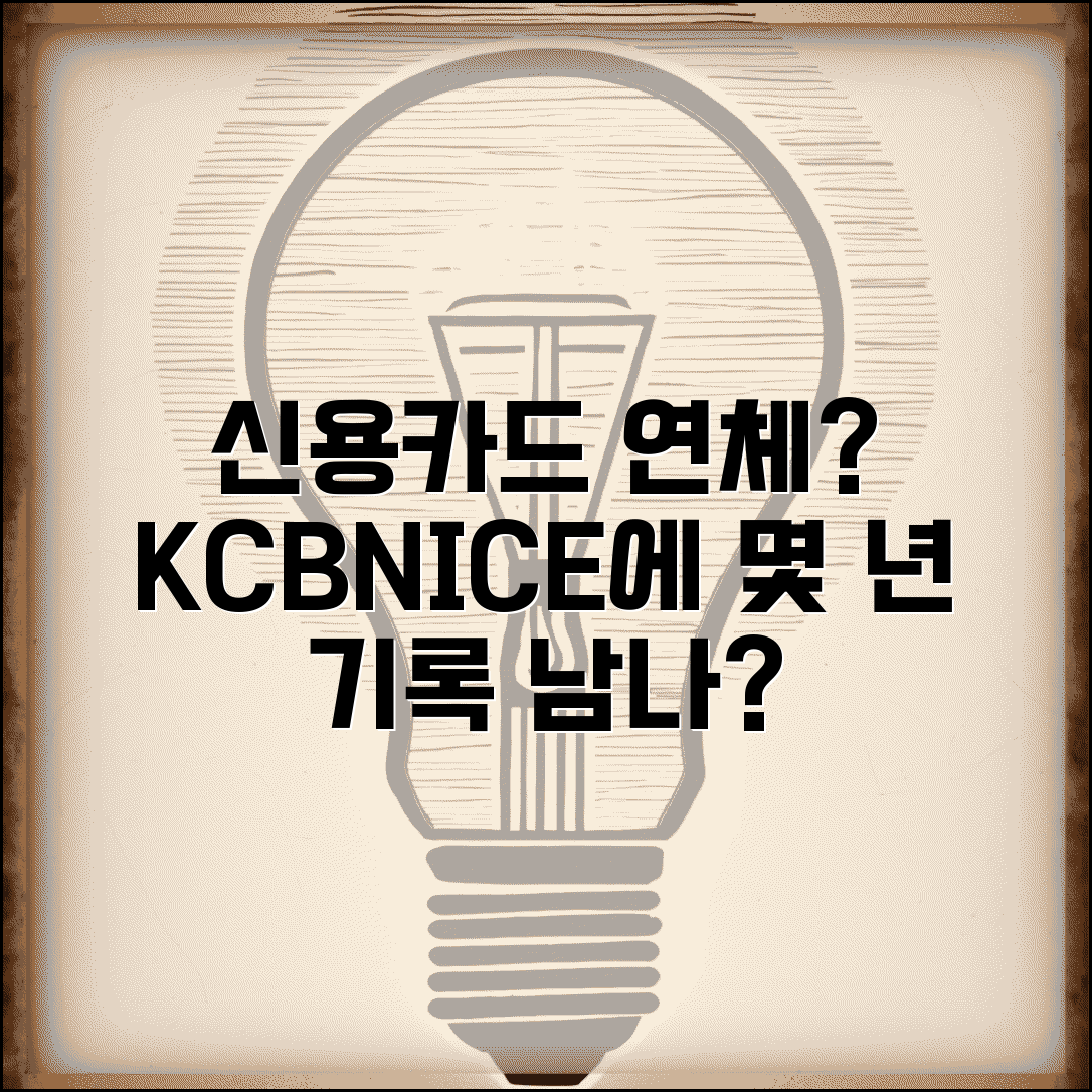 신용카드 연체 몇년 기록 남나 | 카드 연체정보 KCB NICE 등록 기간