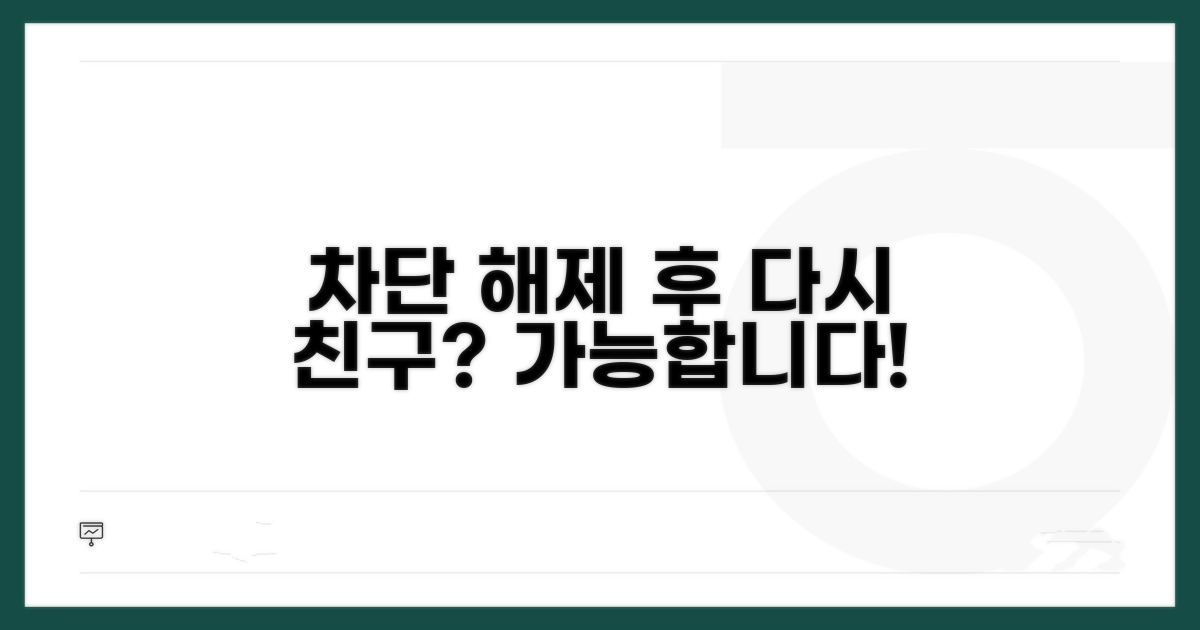 차단 해제 후 다시 친구 되기