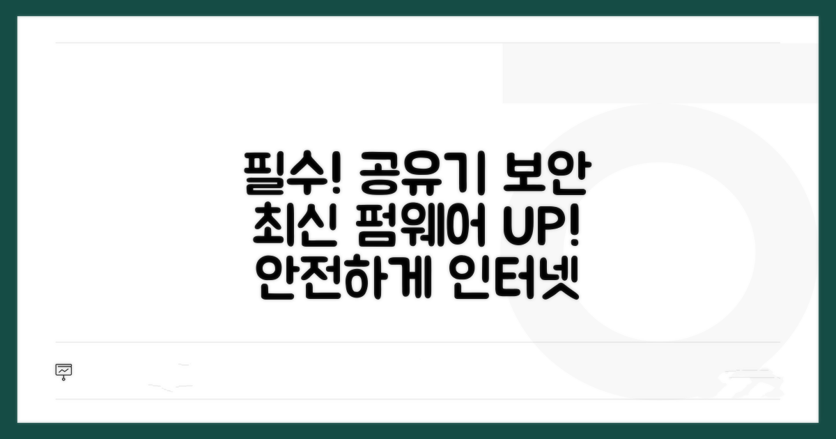 공유기 보안, 최신 펌웨어 유지