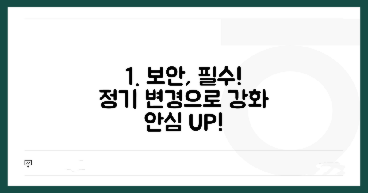 정기적인 변경, 보안 강화를 위한 필수 과정