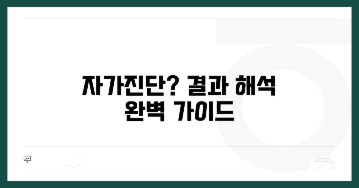 자가진단 결과, 어떻게 해석할까?