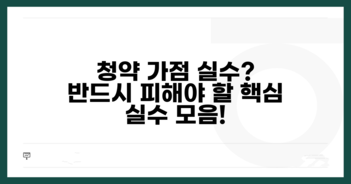 청약 가점 실수 사례 모음