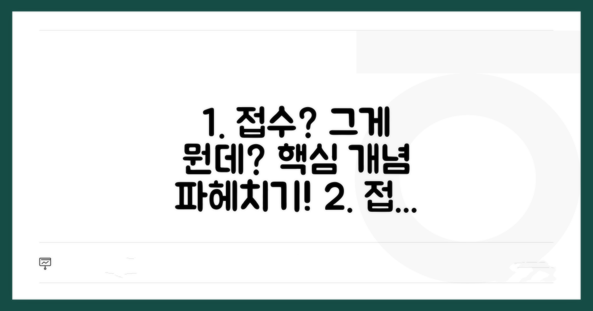 접수, 그게 뭔데? 핵심 개념 파헤치기