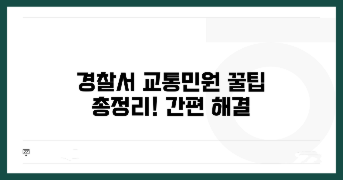 경찰서 교통민원 꿀팁