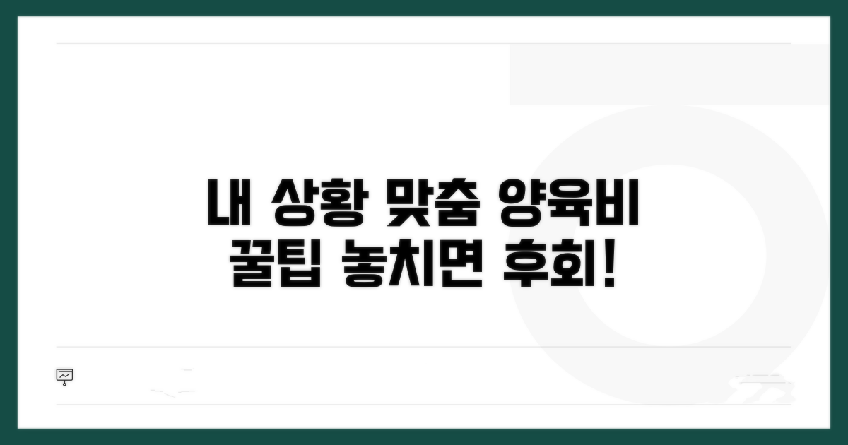 내 상황 맞춤 양육비 활용 꿀팁