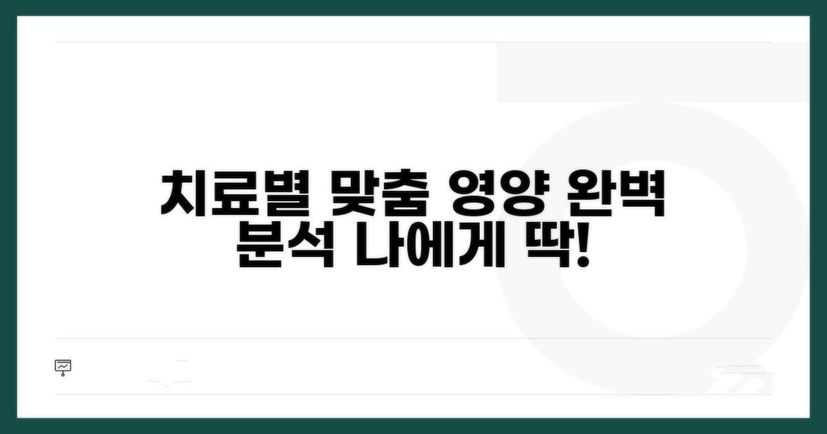 치료별 맞춤 영양 관리법 완벽 분석