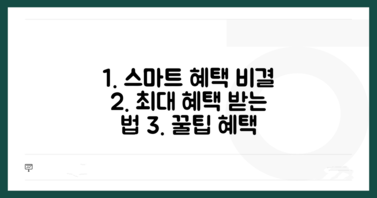 스마트하게 혜택 받는 비결