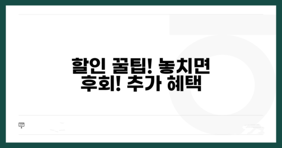 놓치면 후회! 추가 할인 꿀팁