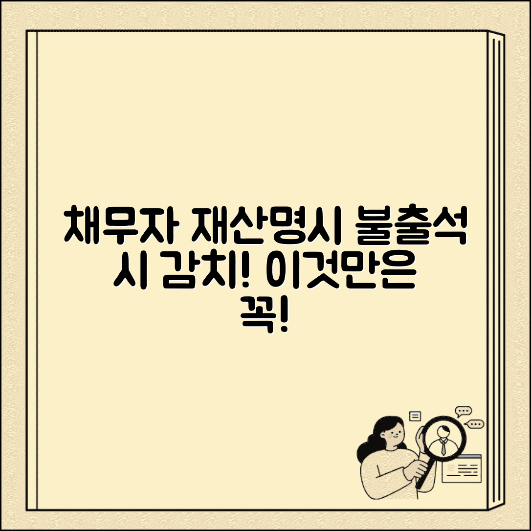재산명시 신청 절차 | 채무자 재산명시 신청과 불출석시 감치