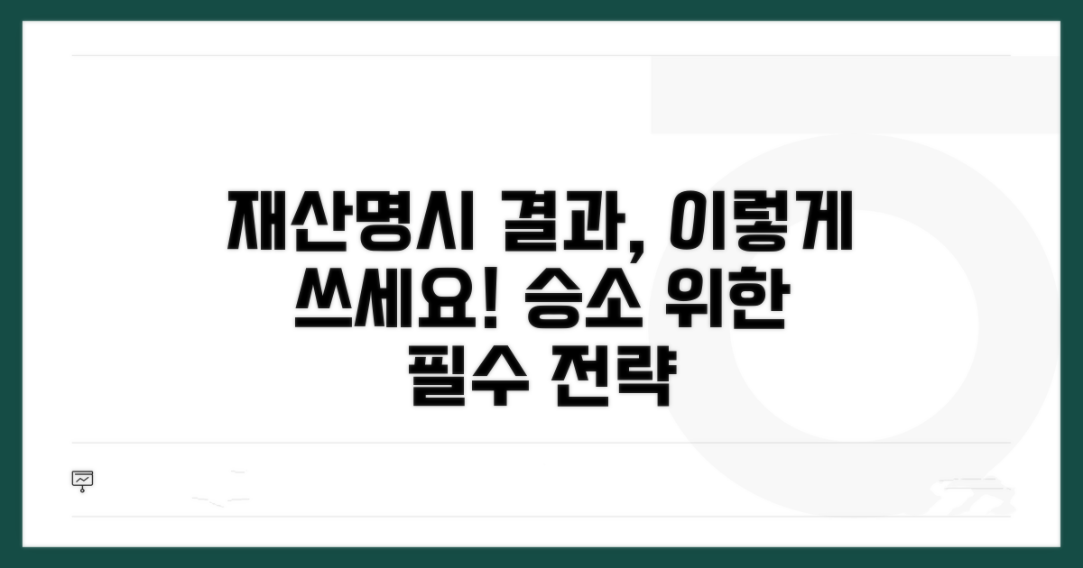 재산명시 신청 결과 활용 전략