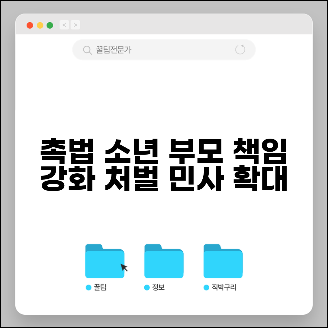 촉법소년 가족 책임 강화 방안 | 부모 처벌과 민사책임 확대 논의 동향