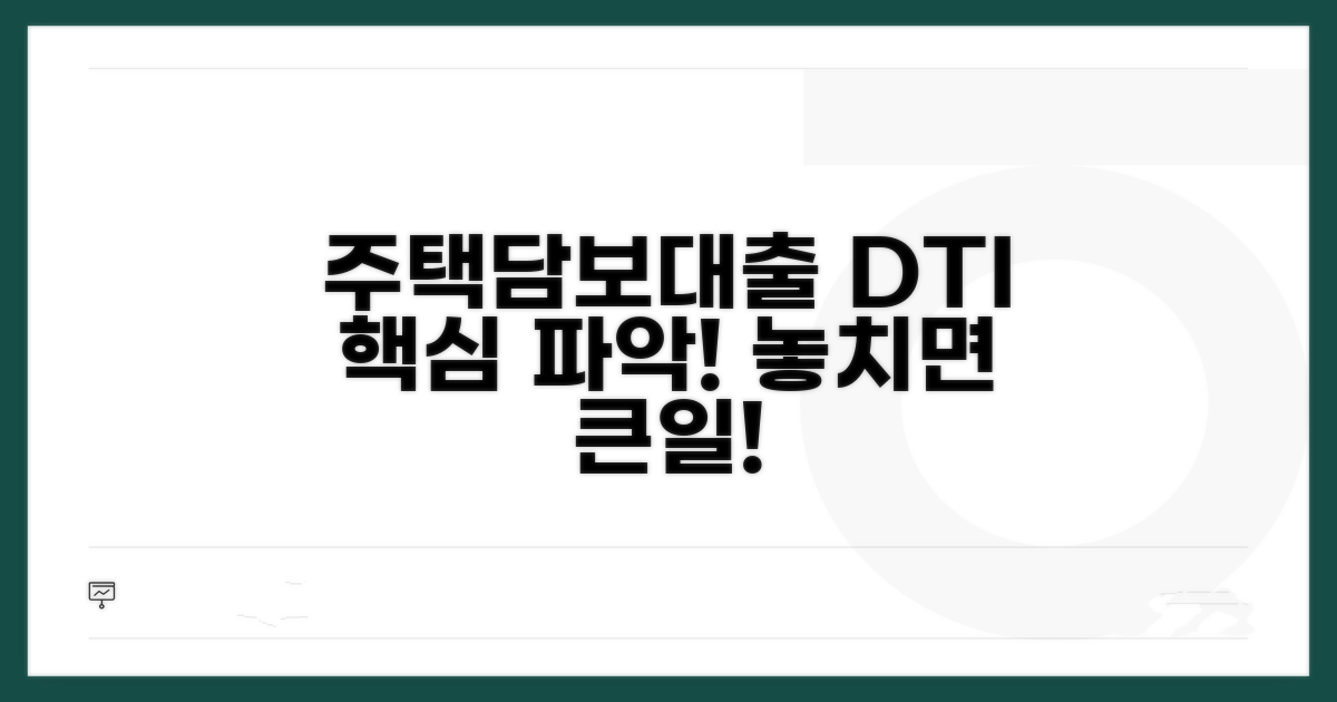 주택담보대출, DTI 중요성 파악