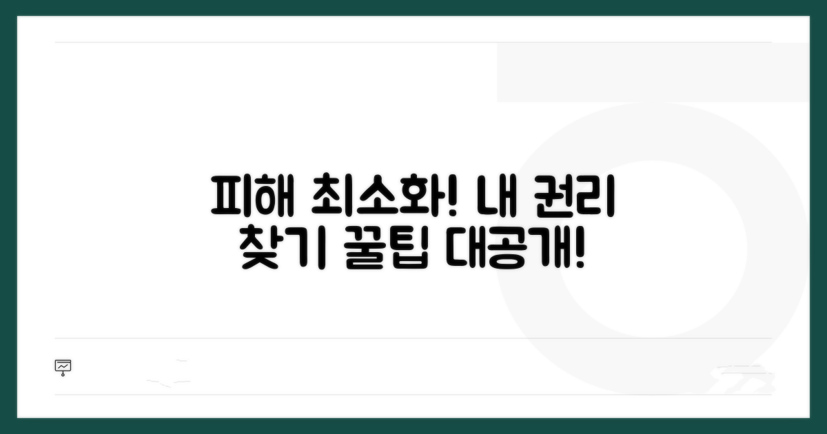 피해 최소화와 권리 찾는 꿀팁