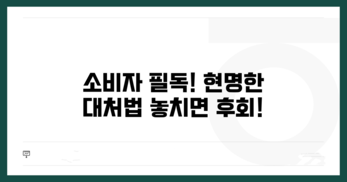 소비자 주의사항 및 현명한 대처법