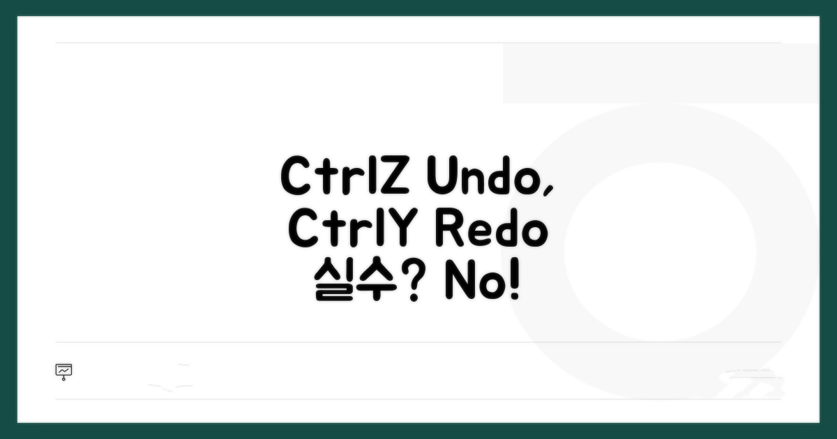 Ctrl+Z 되돌리기, Ctrl+Y 다시실행