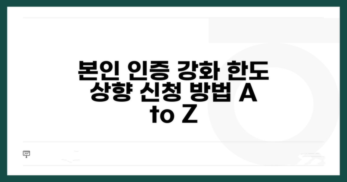 본인 인증 강화, 한도 상향 신청법