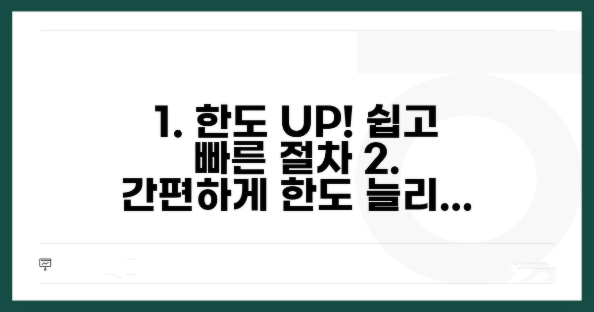간편하게 한도 늘리는 절차 공개