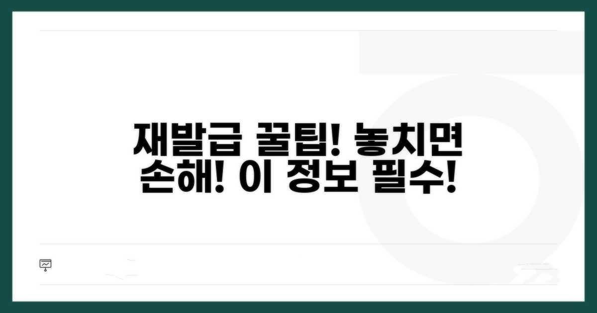 재발급 꿀팁과 꿀정보