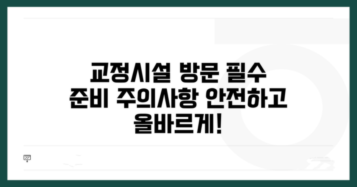 교정시설 방문 시 유의사항