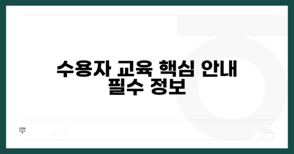 수용자 교육 프로그램 상세 안내