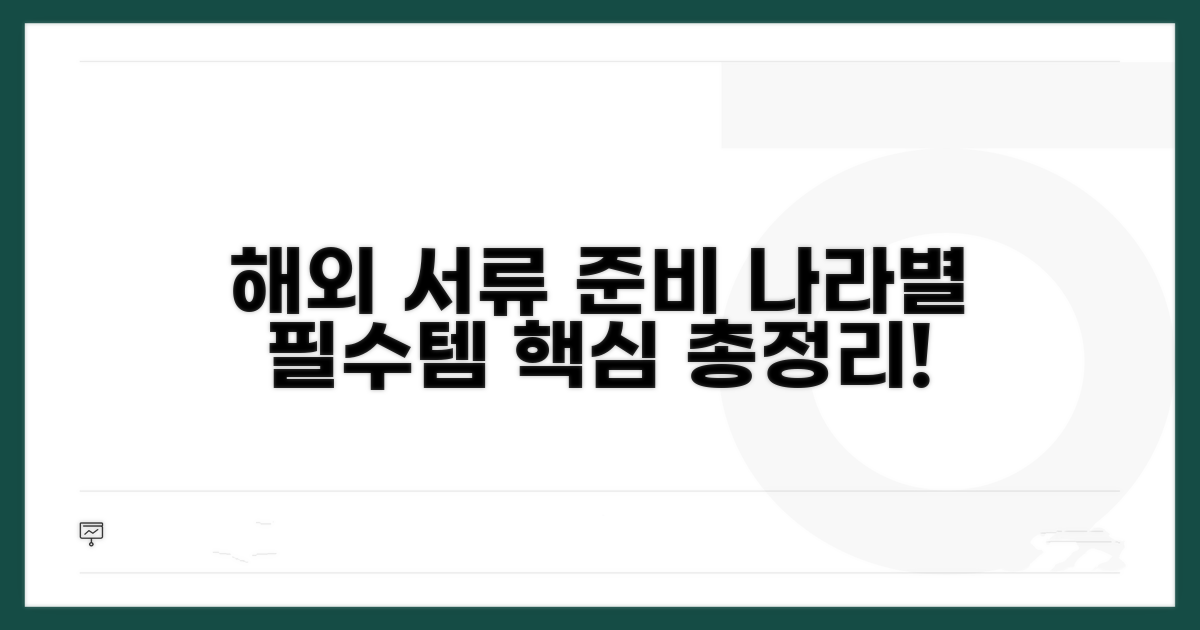 국가별 필요 서류 준비법